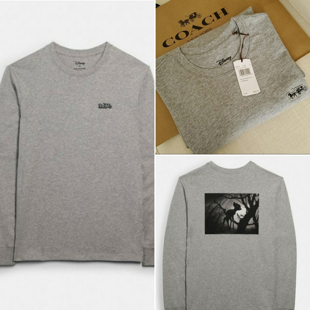NWT Coach Disney X Bambi Long Sleeve T-shirt
